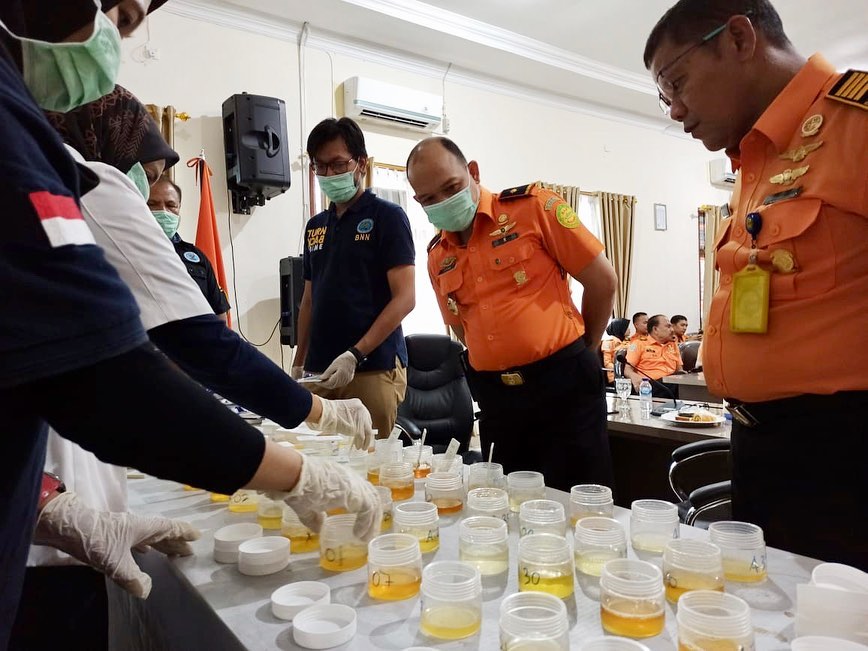 Implementasi Inpres no 06 tahun 2018, Basarnas Riau laksanakan Deteksi Dini Narkotika Implementasi Inpres no 06 tahun 2018, Basarnas Riau laksanakan Deteksi Dini Narkotika