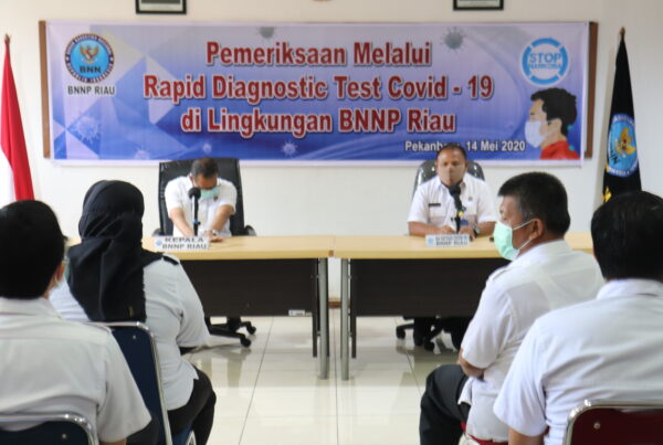 BNN PROVINSI RIAU MELAKUKAN SCREENING DETEKSI DINI COVID-19