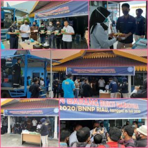 BNNP Riau Musnahkan 7 Kg Sabu Asal Malaysia Yang di Kemas Dalam Bungkus Milo