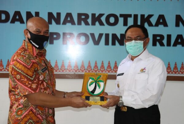 KUNJUNGAN KERJA BUPATI INHIL KE BNN PROVINSI RIAU