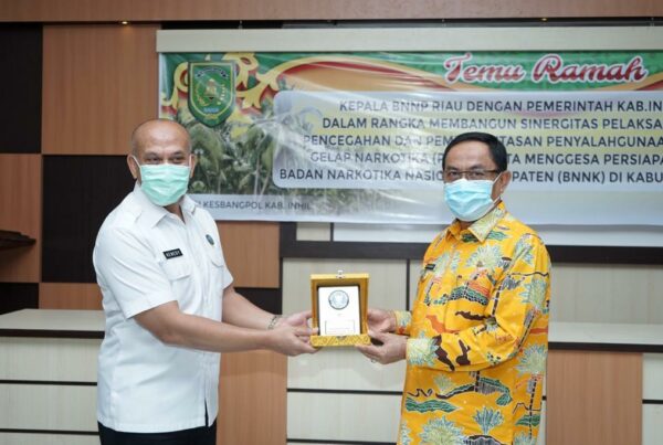 KUNJUNGAN KERJA KEPALA BNN PROVINSI RIAU KE KABUPATEN INDRAGIRI HILIR