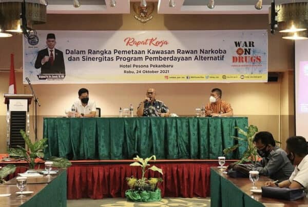 KEPALA BNN PROVINSI RIAU MEMIMPIN LANGSUNG RAKOR PEMETAAN KAWASAN RAWAN