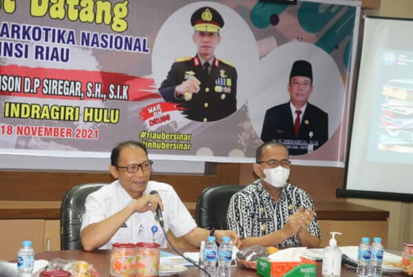 KEPALA BNN PROVINSI RIAU MELAKSANAKAN KUNJUNGAN KERJA KE KABUPATEN INDRAGIRI HULU