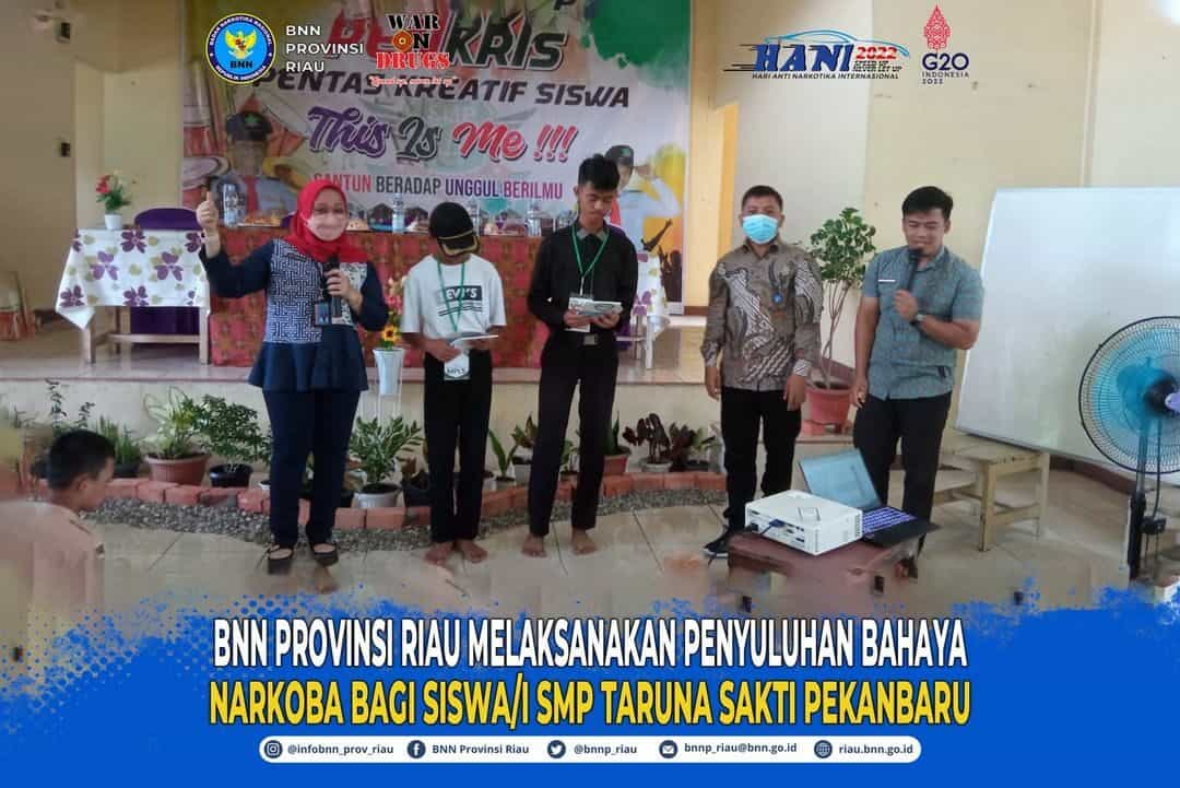 BNNP RIAU SAMBANGI SMK BINA PROFESI DAN SMP TARUNA SAKTI BNNP RIAU SAMBANGI SMK BINA PROFESI DAN SMP TARUNA SAKTI