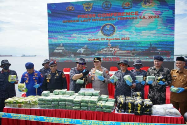 Operasi Laut Interdiksi Terpadu 2022 Tuntas, Penutupan dilaksanakan di Dumai Riau.