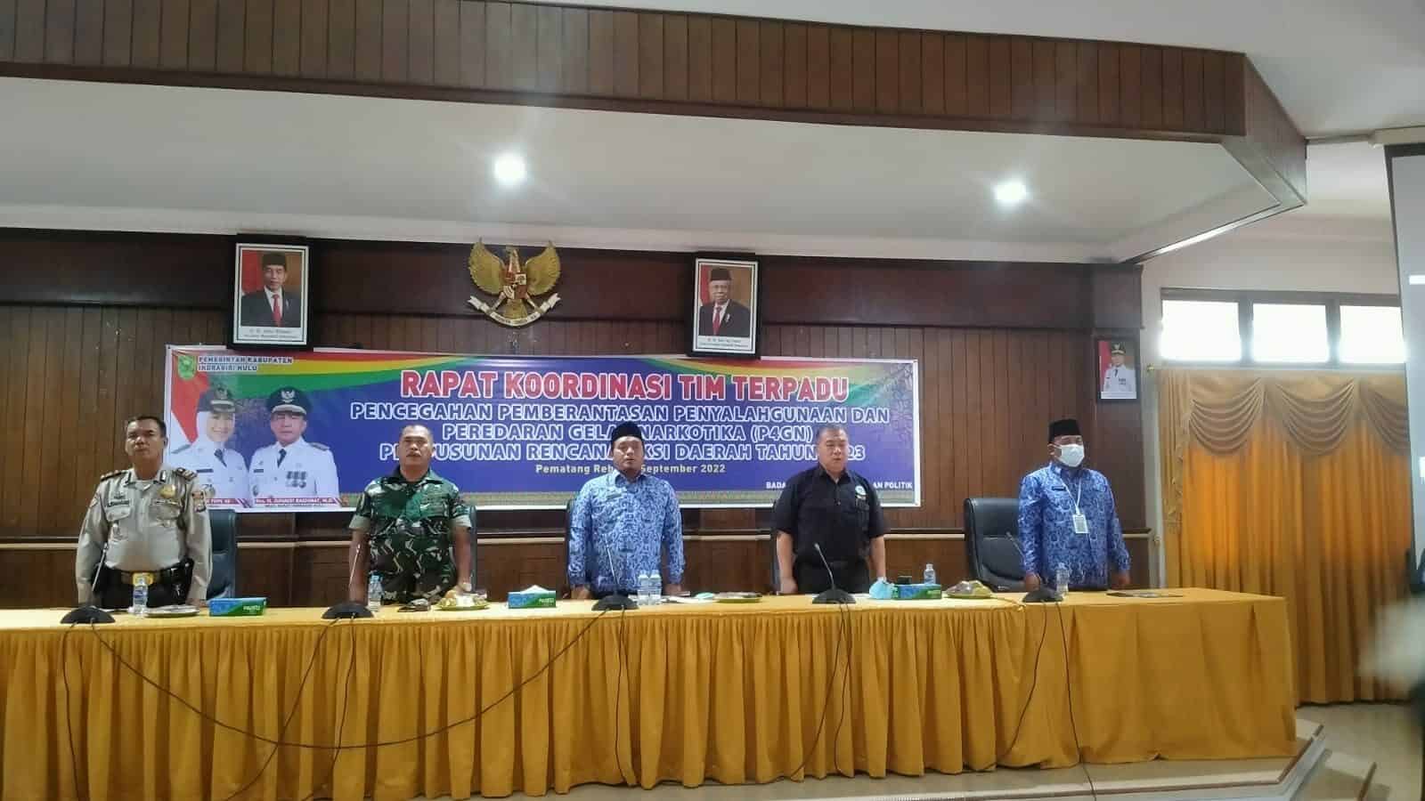 RAPAT KOORDINASI TIM TERPADU P4GN PEMERINTAHAN KABUPATEN INDRAGIRI HULU RAPAT KOORDINASI TIM TERPADU P4GN PEMERINTAHAN KABUPATEN INDRAGIRI HULU