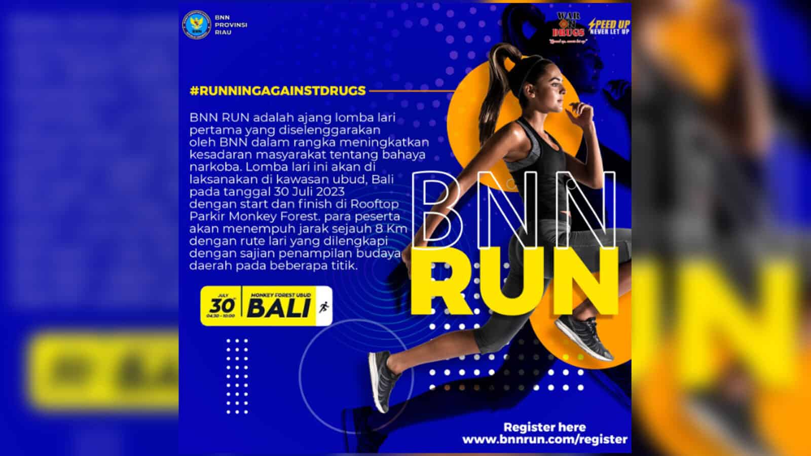 BNN Akan Mengadakan BNN RUN! BNN Akan Mengadakan BNN RUN!