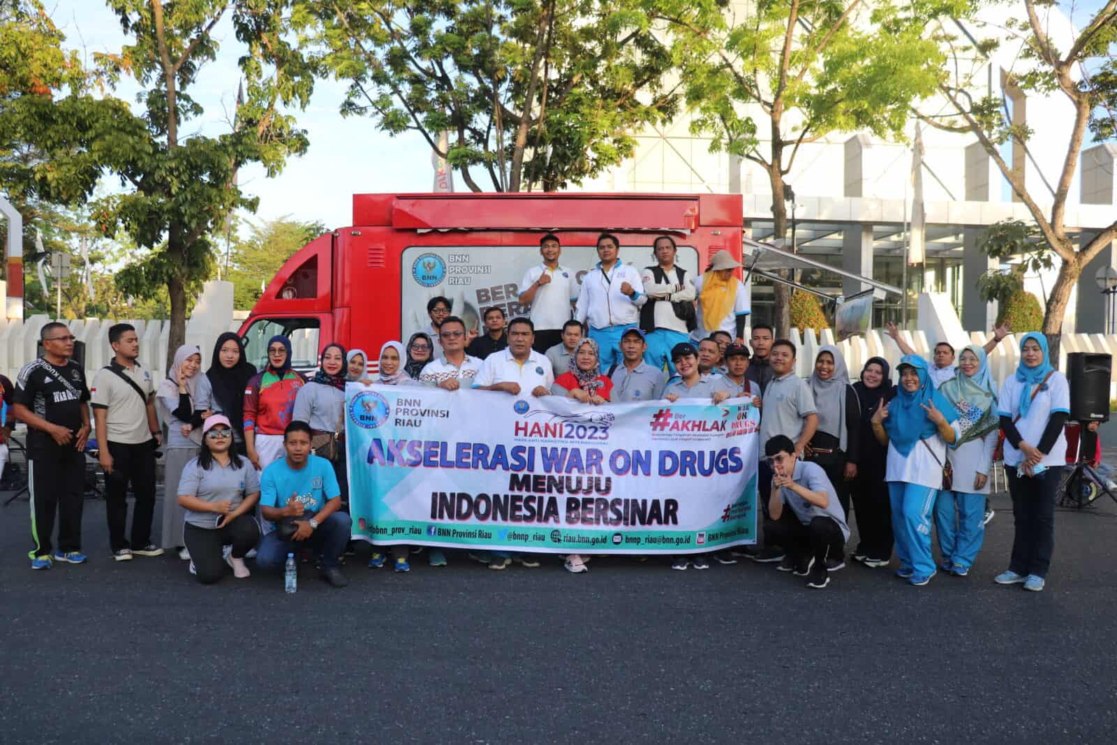 Car Free Day BNNP Riau Memperingati Hari Anti Narkotika Internasional (HANI) 2023 Car Free Day BNNP Riau Memperingati Hari Anti Narkotika Internasional (HANI) 2023