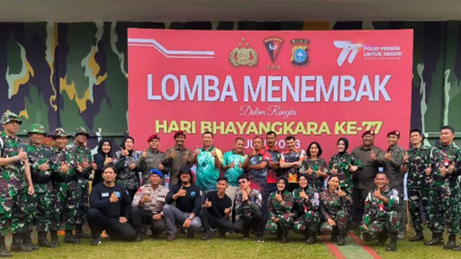 BNN Provinsi Riau Memeriahkan Hari Bhayangkara ke-77 dengan Berpartisipasi dalam Lomba Menembak