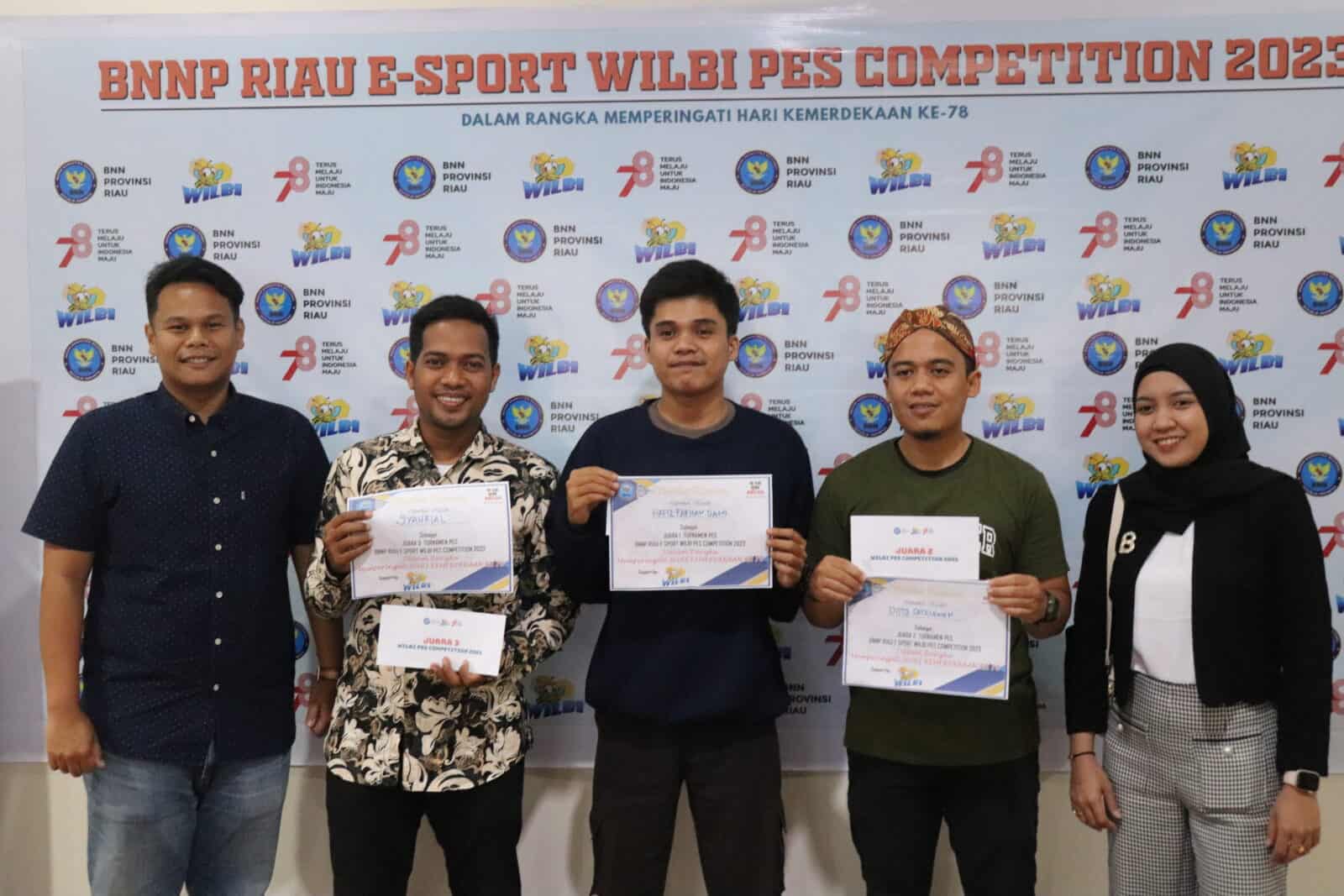 BNNP Riau Selenggarakan E-Sport Wilbi Pes Competition dalam rangka HUT RI Ke-78 BNNP Riau Selenggarakan E-Sport Wilbi Pes Competition dalam rangka HUT RI Ke-78