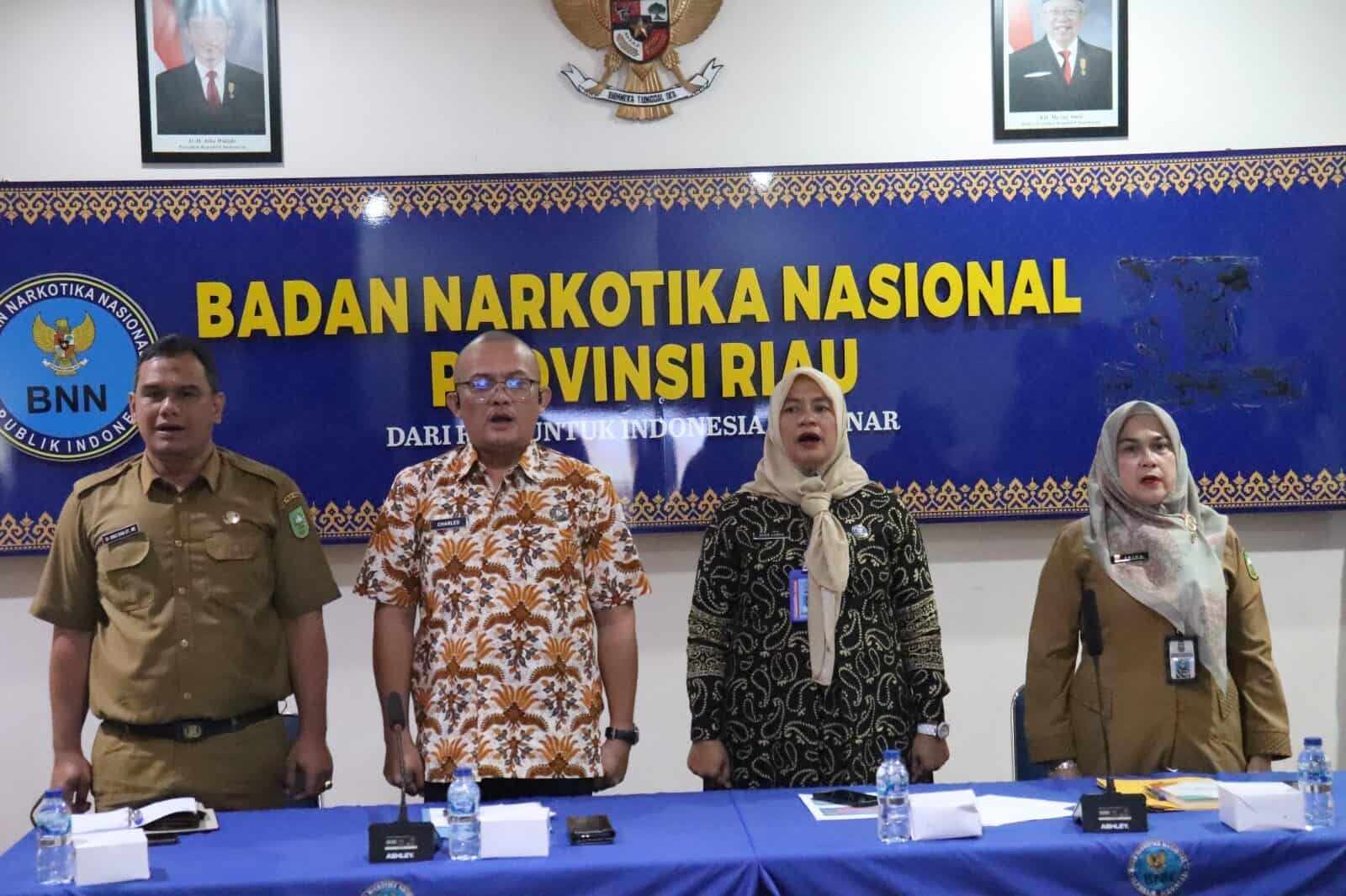 BNNP Riau Gelar Pembinaan Teknis Ketahanan Keluarga Anti Narkoba Berbasis Sumber Daya Pembangunan Desa