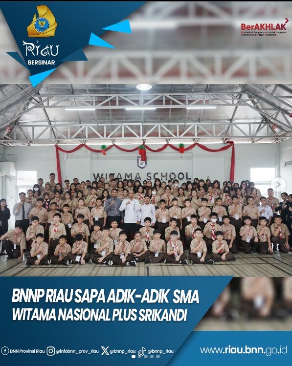 BNN Provinsi Riau Berperan sebagai Narasumber dalam Sosialisasi Anti Narkotika di SMP/SMA Witama Nasional Plus Srikandi BNN Provinsi Riau Berperan sebagai Narasumber dalam Sosialisasi Anti Narkotika di SMP/SMA Witama Nasional Plus Srikandi