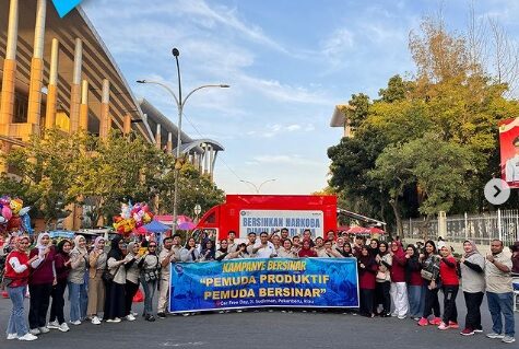 BNN Provinsi Riau dan BNNK Pekanbaru Berpartisipasi dalam Kampanye Bersinar “Pemuda Produktif Pemuda Bersinar” di Car Free Day
