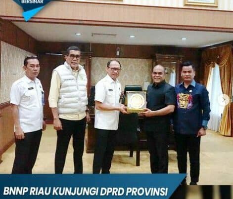 Kepala BNN Provinsi Riau Kunjungi DPRD Riau untuk Penguatan Sinergi P4GN di Provinsi Riau
